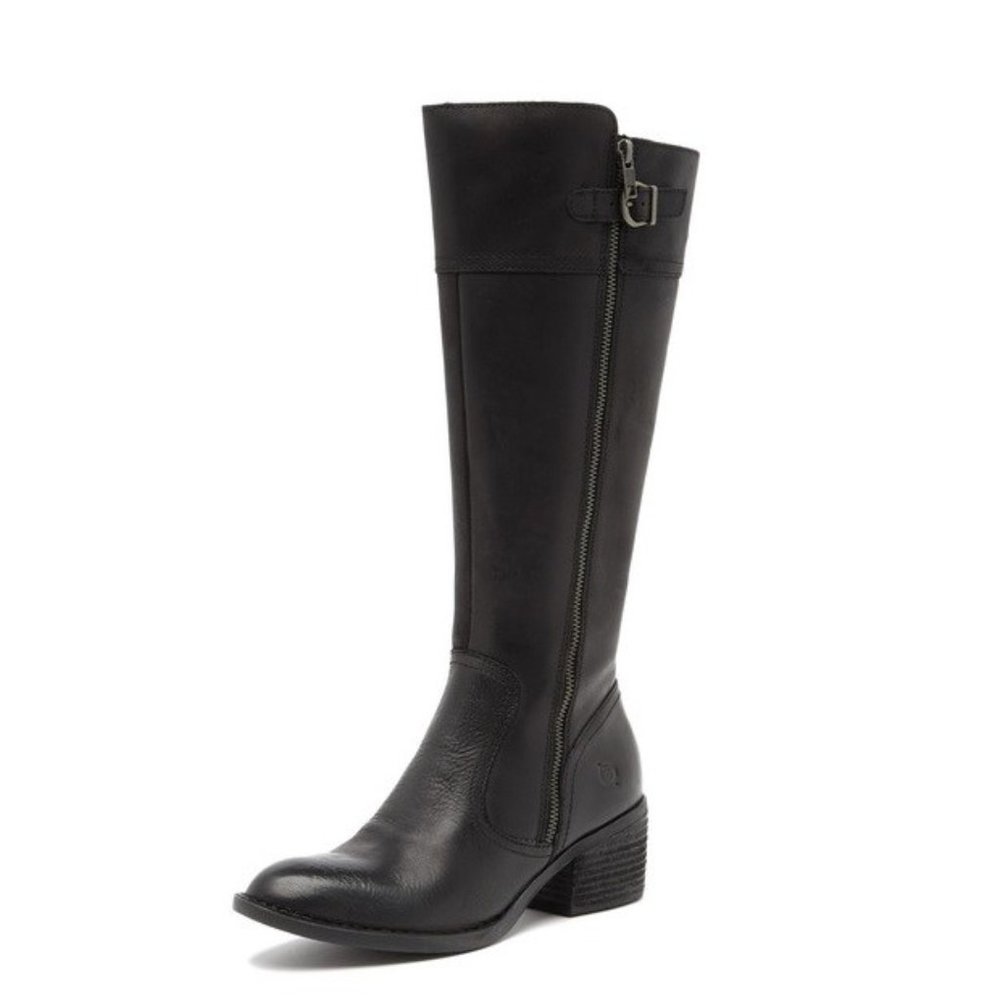 Born Fannar Leather Knee High Boot Sz 10